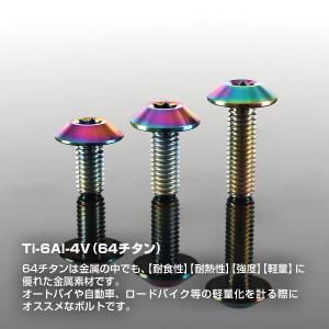 チタンボルト M6×20mm P1.0 テーパ...の詳細画像1