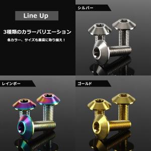 チタンボルト M6×20mm P1.0 テーパ...の詳細画像3