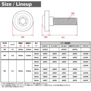 チタンボルト M6×20mm P1.0 トルク...の詳細画像4