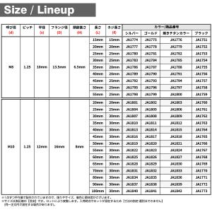 チタンボルト M6×20mm P1.0 六角ボ...の詳細画像5