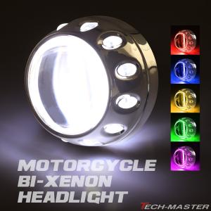 バイク LEDヘッドライト バイキセノン プロジェクター Hi/Lo切替