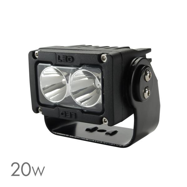 LED ワークライト 作業灯 投光器 スポット フォグランプ 20W DC12V DC24V アルミ...