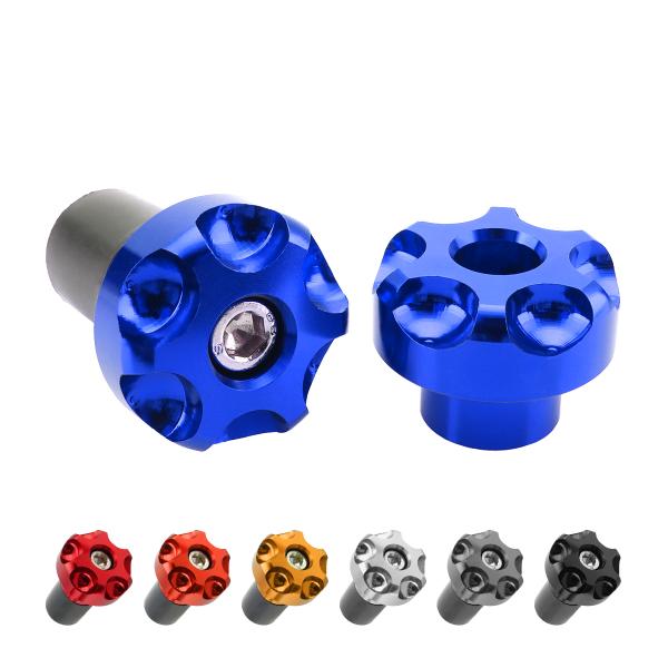 バイク バーエンド アルミ 削り出し グリップエンド スリムタイプ 左右セット 汎用 カスタム SZ...