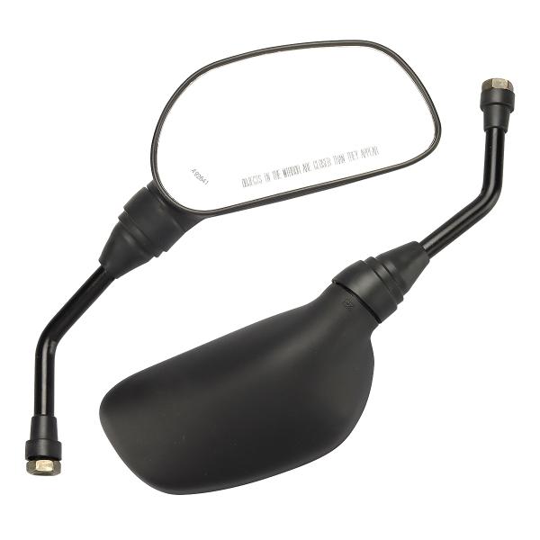 バイク ミラー 純正タイプ 左右セット 楕円ミラー ヤマハ車 10mm 正ネジ 逆ネジ 汎用 SZ2...