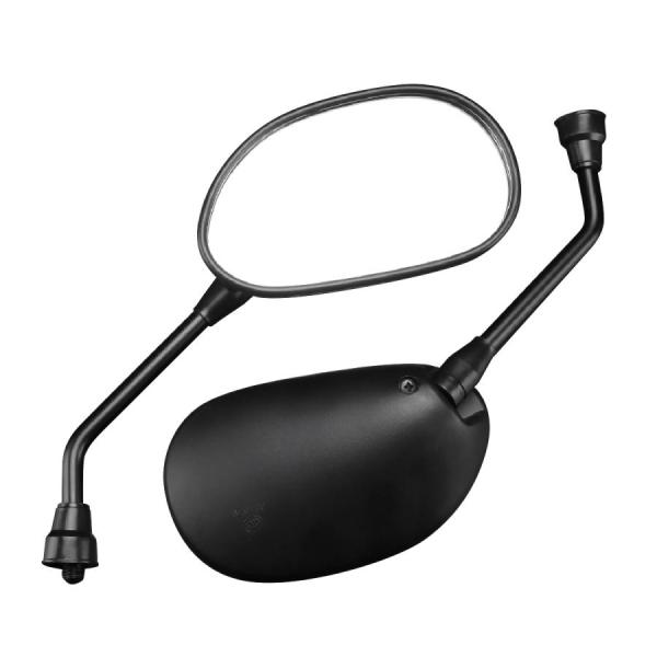 バイク ミラー 左右セット 10mm 正ネジ 楕円 純正タイプ ミラー バックミラー スクーター S...