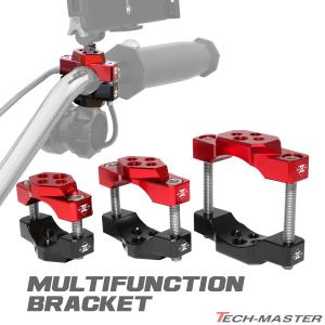 バイク ブラケット ハンドルバー アダプター パイプ クランプ S M Lサイズ 汎用｜tmst