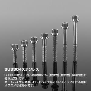 ステンレスボルト M6×25mm P1.0 フ...の詳細画像1