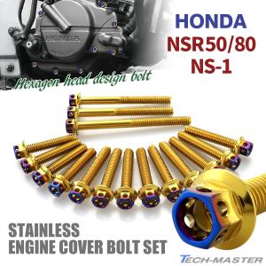 n*君様 nsr50エンジン・パーツ類セット TECHーMASTER（テックマスター） NSR50/80 NS-1 エンジンカバー