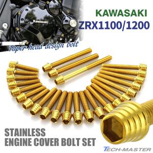 ZRX1200/DAEG ZRX1100専用 ボルト エンジンカバー クランクケース 25本セット ...