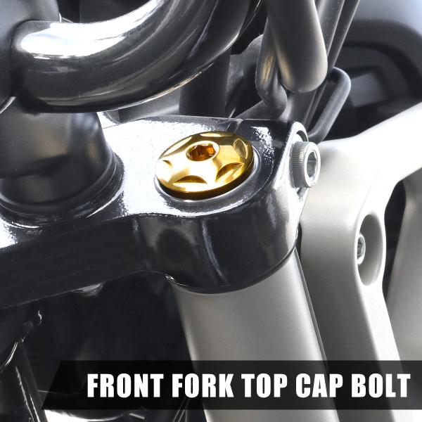 CT125 ハンターカブ フロントフォーク トップ キャップ ボルト 左右セット ステンレス製 ゴー...