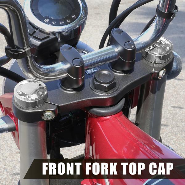 ダックス125 モンキー125 GROM、MSX125 フロントフォーク トップ キャップ 左右セッ...