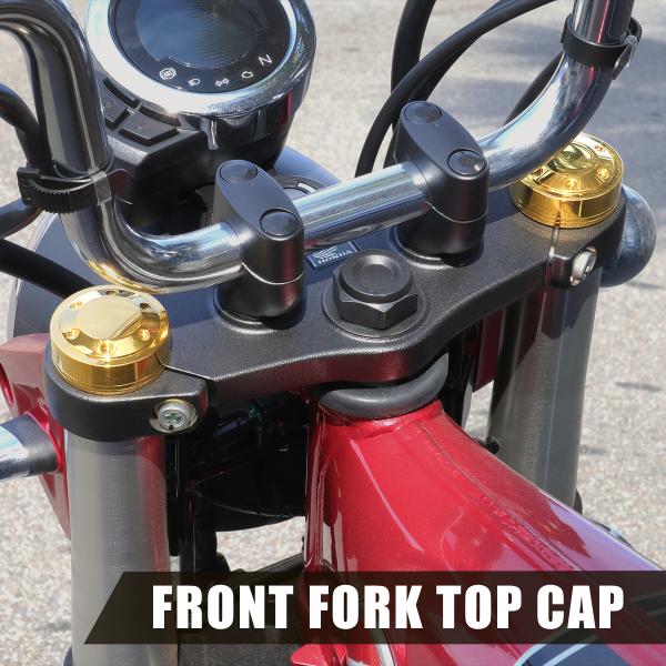 ダックス125 モンキー125 GROM、MSX125 フロントフォーク トップ キャップ 左右セッ...