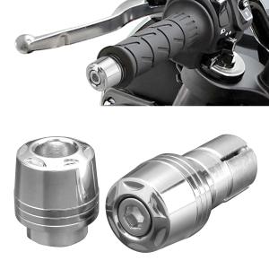 バイク バーエンド ステンレス グリップエンド 左右セット ゴールド