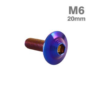 ステンレスボルト M6×20mm P1.0 シェルヘッド フランジ付き 焼きチタンカラー TR0932