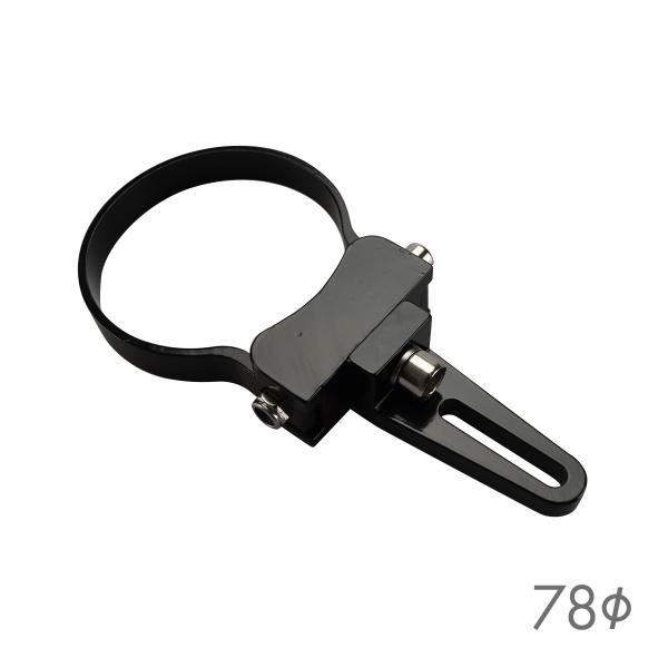 ライト ブラケット ステー アルミ製 パイプステー 360度回転 適合パイプ径 76mm VZ031