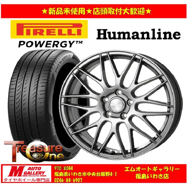 いわき 新品 サマータイヤホイールセット1台分 ヒューマンライン MM-022  15x6.0J +...