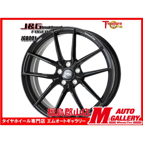 郡山店 新品 ホイール4本セット 鍛造J&amp;G JGB001  21x8.5J +40 5H114.3...