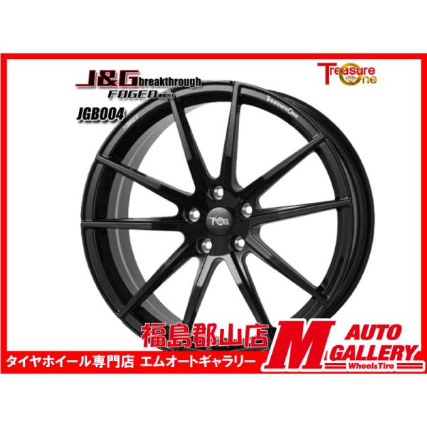 郡山店 新品 ホイール4本セット 鍛造J&amp;G JGB004  21x8.5J +40 5H114.3...
