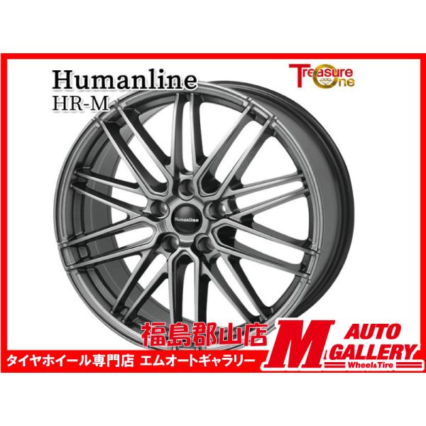 郡山店 新品 ホイール4本セット ヒューマンラインHRM  18x7.5J +38 5H114.3 ...
