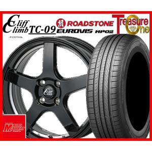 加須大桑 新品 サマータイヤホイールセット クリフクライム TC-09 14x4.5J 45 4H100 BUC ロードストーン ユーロビズ HP02 155/65R14 軽自動車等