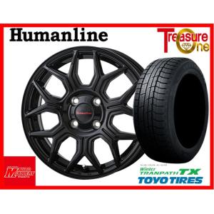 加須大桑 新品 スタッドレスタイヤホイールセット ヒューマンライン HS-10M 14x4.5J 4...