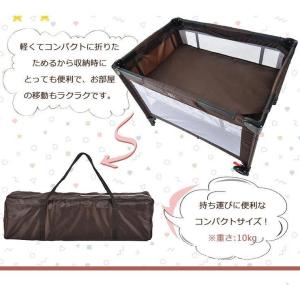 ベビーサークル 折りたたみ ハンモック式ベッド...の詳細画像2