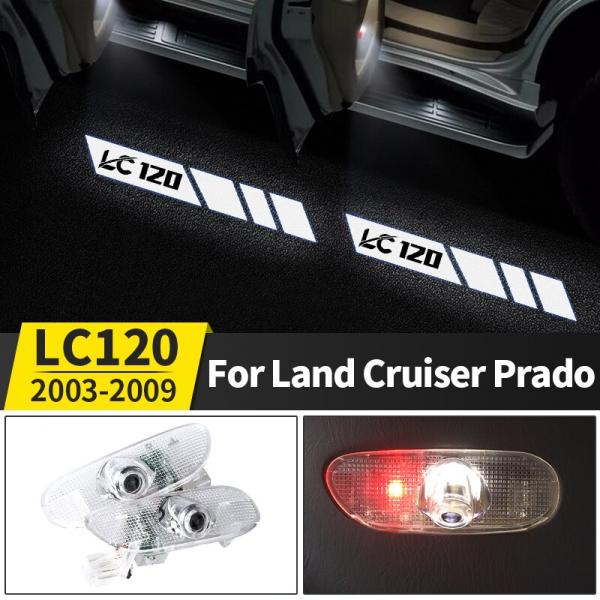 トヨタ ランドクルーザープラド 120 ドア カーテシランプ LED ロゴ プロジェクター ライト ...