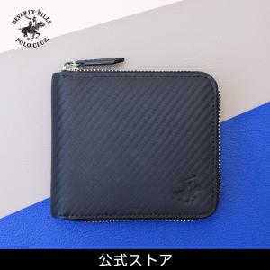 ビバリーヒルズポロクラブ BEVERLY HILLS POLO CLUB BHPC BHG-M2004 ラウンド2つ折り カーボン柄 メンズ おしゃれ｜tn-square