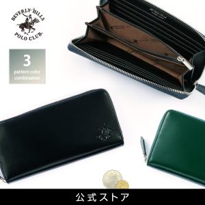 ビバリーヒルズポロクラブ BEVERLY HILLS POLO CLUB BHPC ラウンド長財布 BHG-M1001 2色使い 牛革 財布 大容量 シンプル レジャー｜tn-square