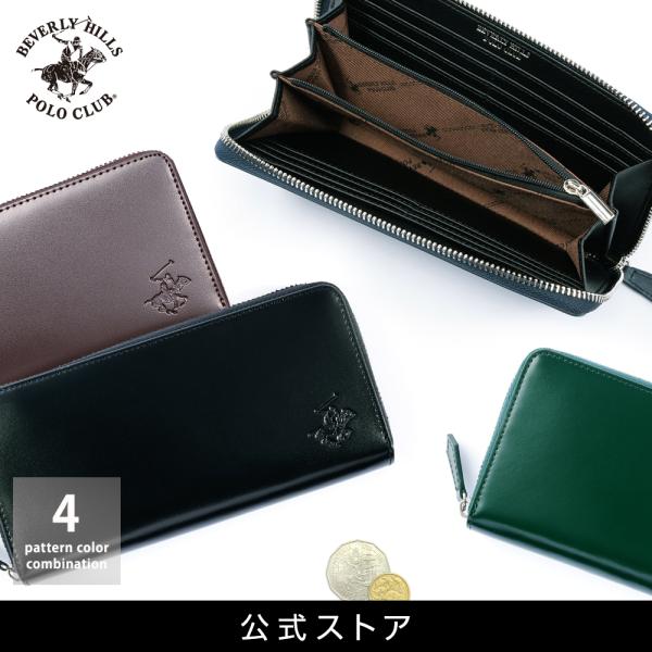 ビバリーヒルズポロクラブ BEVERLY HILLS POLO CLUB BHPC ラウンド長財布 ...