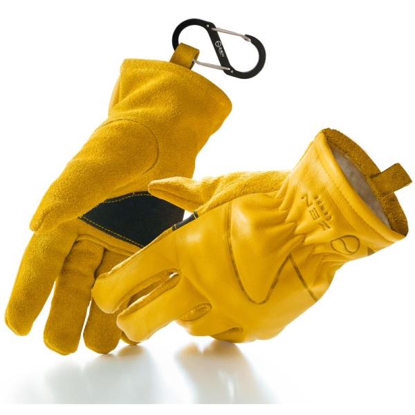 ZEN Camps キャンプ アウトドア用 グローブ 耐熱性 作業手袋 本革 (XL) 手袋