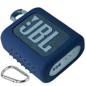 JBL GO3 GO 3 Bluetooth ポータブルスピーカー 専用保護収納 シリコンケース- Aenllosi (ブルー)