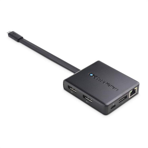 Cable Matters USB C ハブ トリプルディスプレイ 8 in 1 ドッキングステーシ...