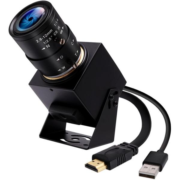 ELP HDMI USB カメラ 4K ウェブカメラ 同時出力ビデオ会議カメラ H.265 4X 光...