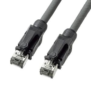 サンワサプライ(Sanwa Supply) LANケーブル CAT6A STP 10Gbps/500MHz ギガビット イーサネットケーブル ツメ折｜tne-store