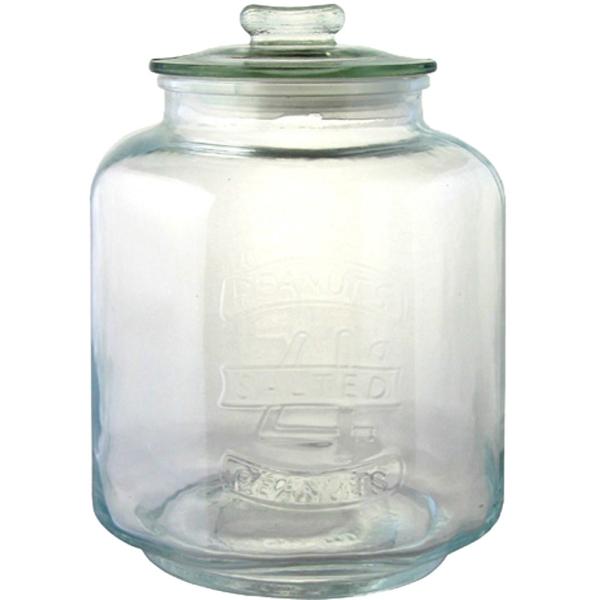 リビング ガラス瓶 キャニスター ガラス クッキージャー Mサイズ 目安容量約 5.0L 径19×高...