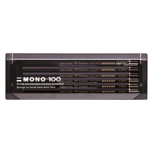 トンボ鉛筆 鉛筆 MONO モノ100 3H 1ダース MONO-1003H