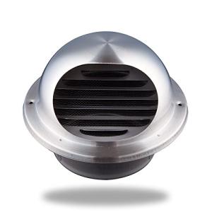 Hon&Guan ダクトファン ステンレス 丸型フード付 ガラリ