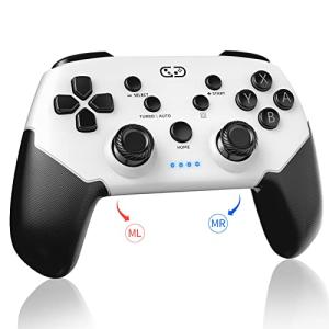 【2023春新色 登場】Switch/スイッチ コントローラー 背面ボタン付き 無線 自動連射機能/連射ホールド Sungale switch