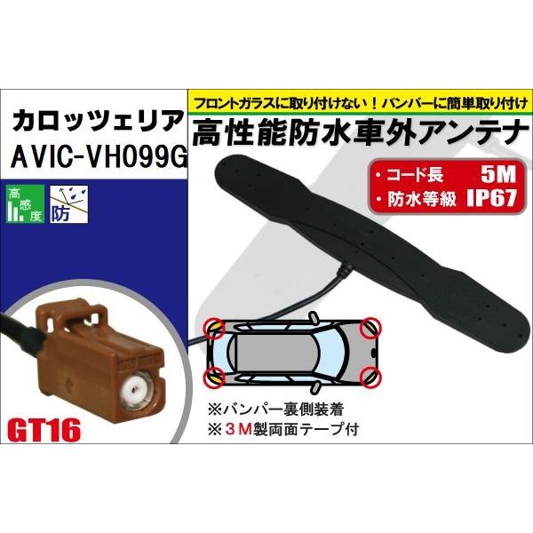 防水アンテナ フィルムレス カロッツェリア carrozzeria AVIC-VH099G 対応 G...