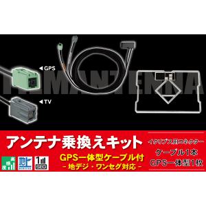 GPS一体型ケーブル イクリプス ECLIPSE VR2 AVN-F01i 対応 コード 1本 GPS一体型 フィルムアンテナ 1枚 セット 全長5m｜tns