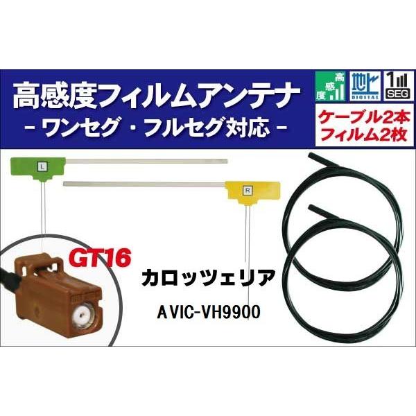 フィルムアンテナ 右1枚 左1枚 AVIC-VH9900 カロッツェリア carrozzeria 用...