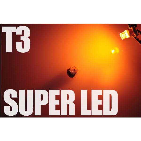 LED ライト 車 T3 エアコンパネル メーター球 黄 イエロー 2個セット