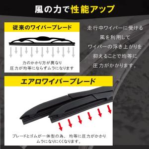 エアロワイパー 2本セット グラファイト ワイ...の詳細画像5