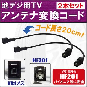 ケンウッド 車両純正 TVアンテナ VR1 タイプ を 等の HF201S-01 端子