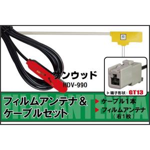 フィルムアンテナ ケーブル セット 地デジ ワンセグ フルセグ