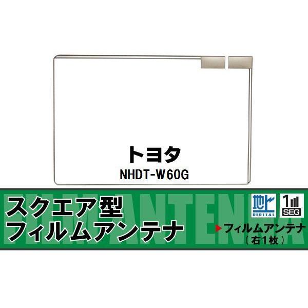 スクエア型 フィルムアンテナ 地デジ トヨタ TOYOTA 用 NHDT-W60G 対応 ワンセグ ...