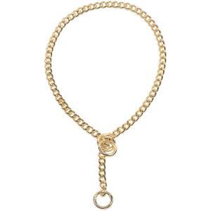 『メール便発送』マンテルチェーンカラーゴールド 大型犬用