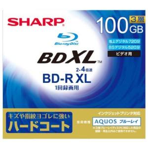 シャープ 4倍速対応BD-R XL 1枚パック 100GB ホワイトプリンタブルSHARP VR-100DR1 PC｜to-kai