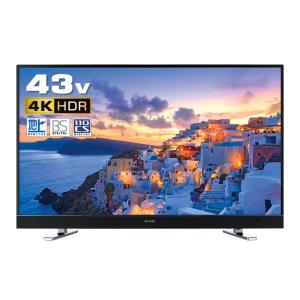AIWA アイワ 43V型 4K対応 地上/BS/110度CSデジタル 4KHDR対応液晶テレビ Wチューナー搭載 TV-43UF30H